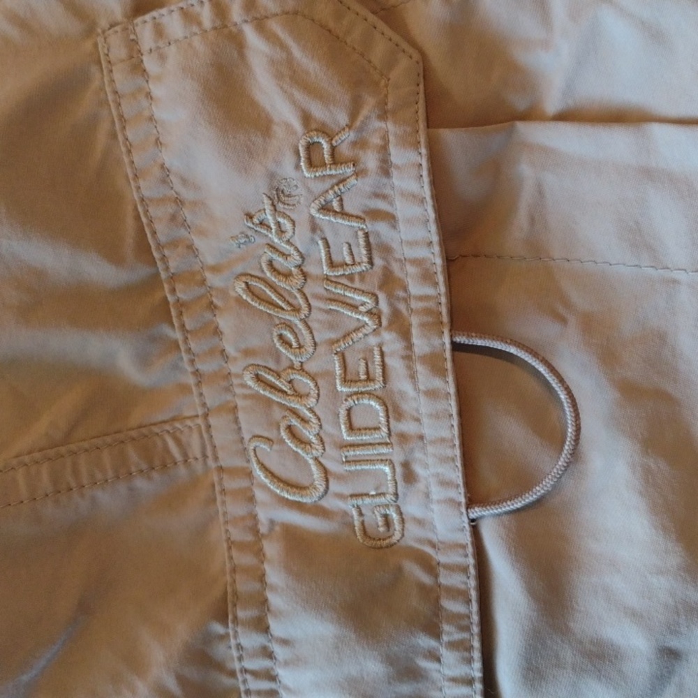 EUC Mens Cabela's Guidewear 100% Nylon shorts Sz L Green